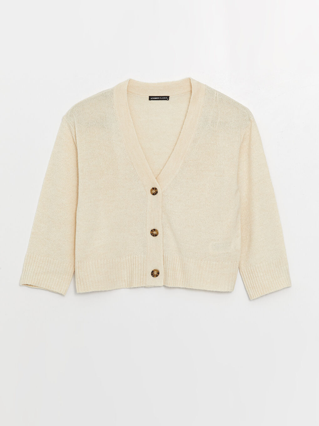LCWAIKIKI Classic V Neck Women's Knitwear Cardigan -W3BU24Z8-FRR