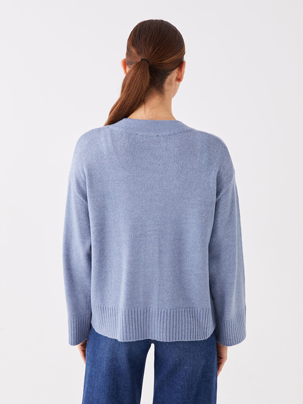 V Neck Women's Knitwear Cardigan-4
