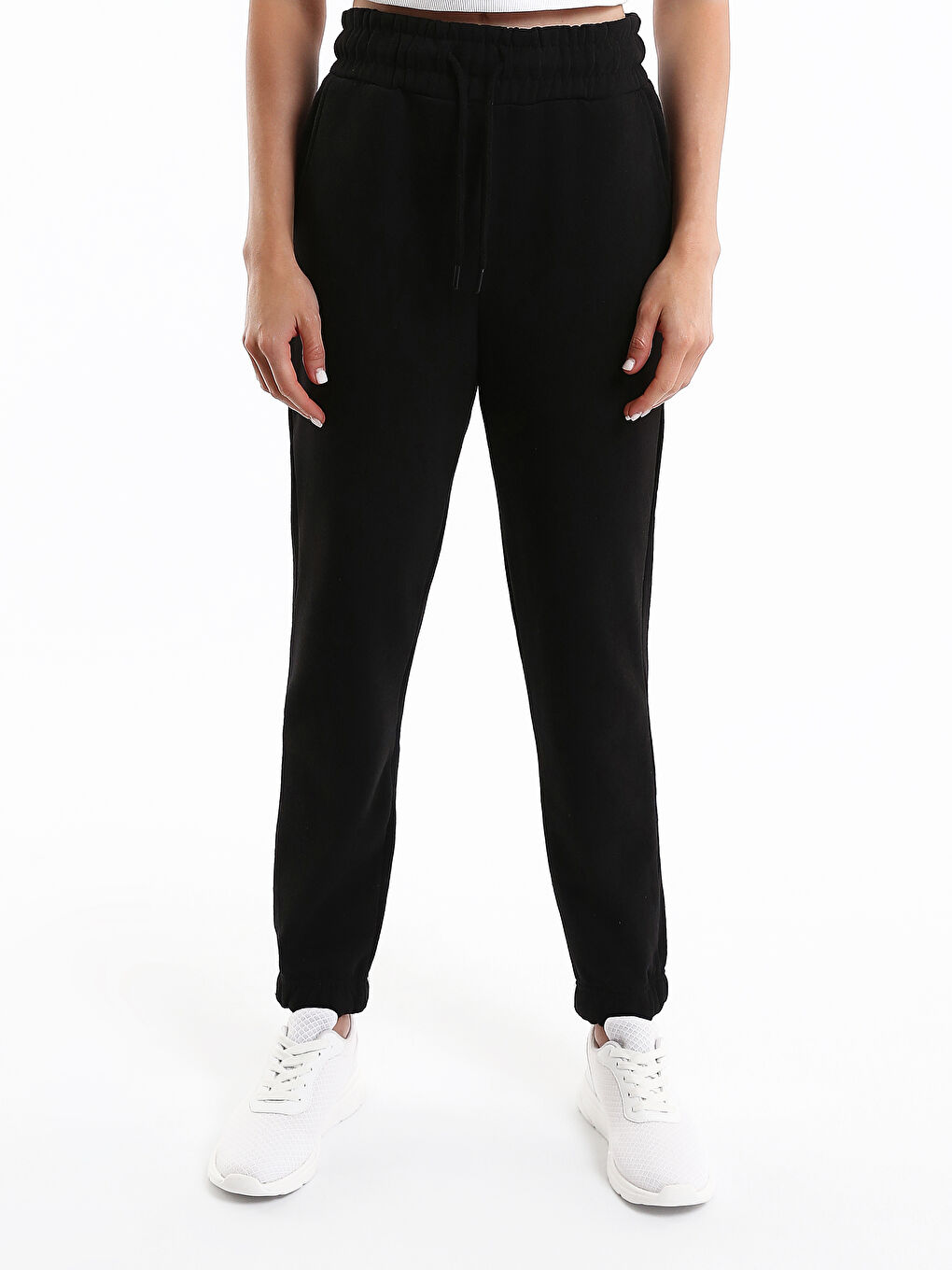 Elastic Waist Comfortable Thick Women's Sweatpants-2