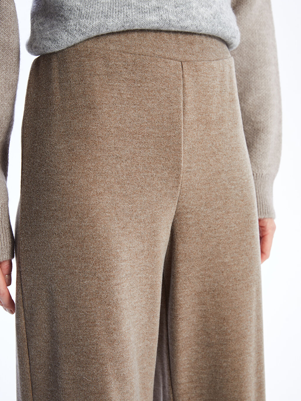 LCWAIKIKI Classic Elasticated Waist Slim Fit Women's Trousers -W3BU45Z8-QZZ