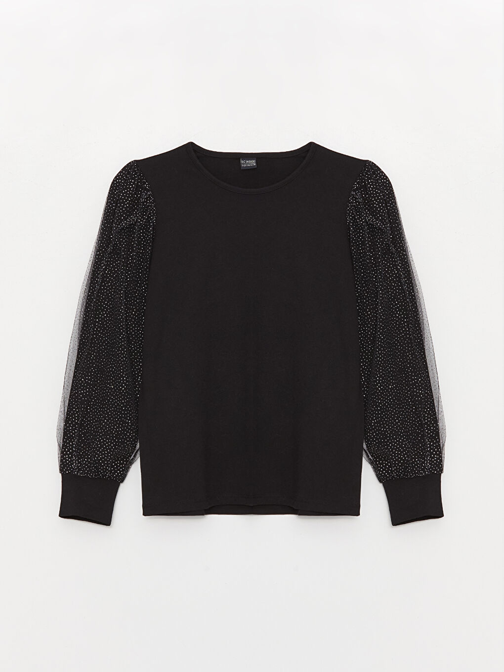 LCW Kids Crew Neck Long Sleeve Girls' T-Shirt -W3BV11Z4-CVL