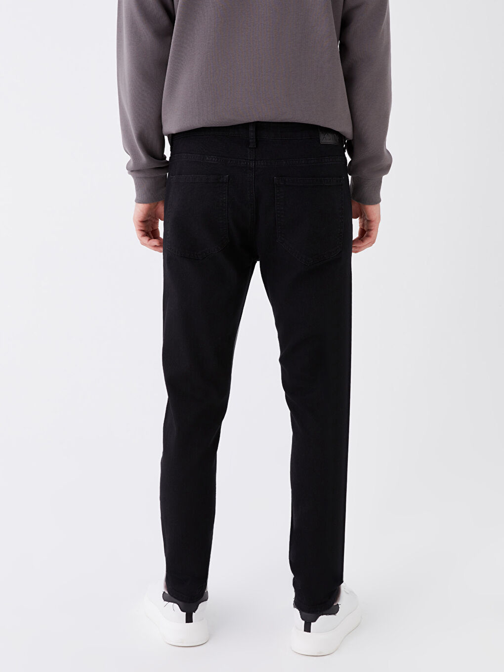 Siyah Skinny Fit Erkek Jean Pantolon-4