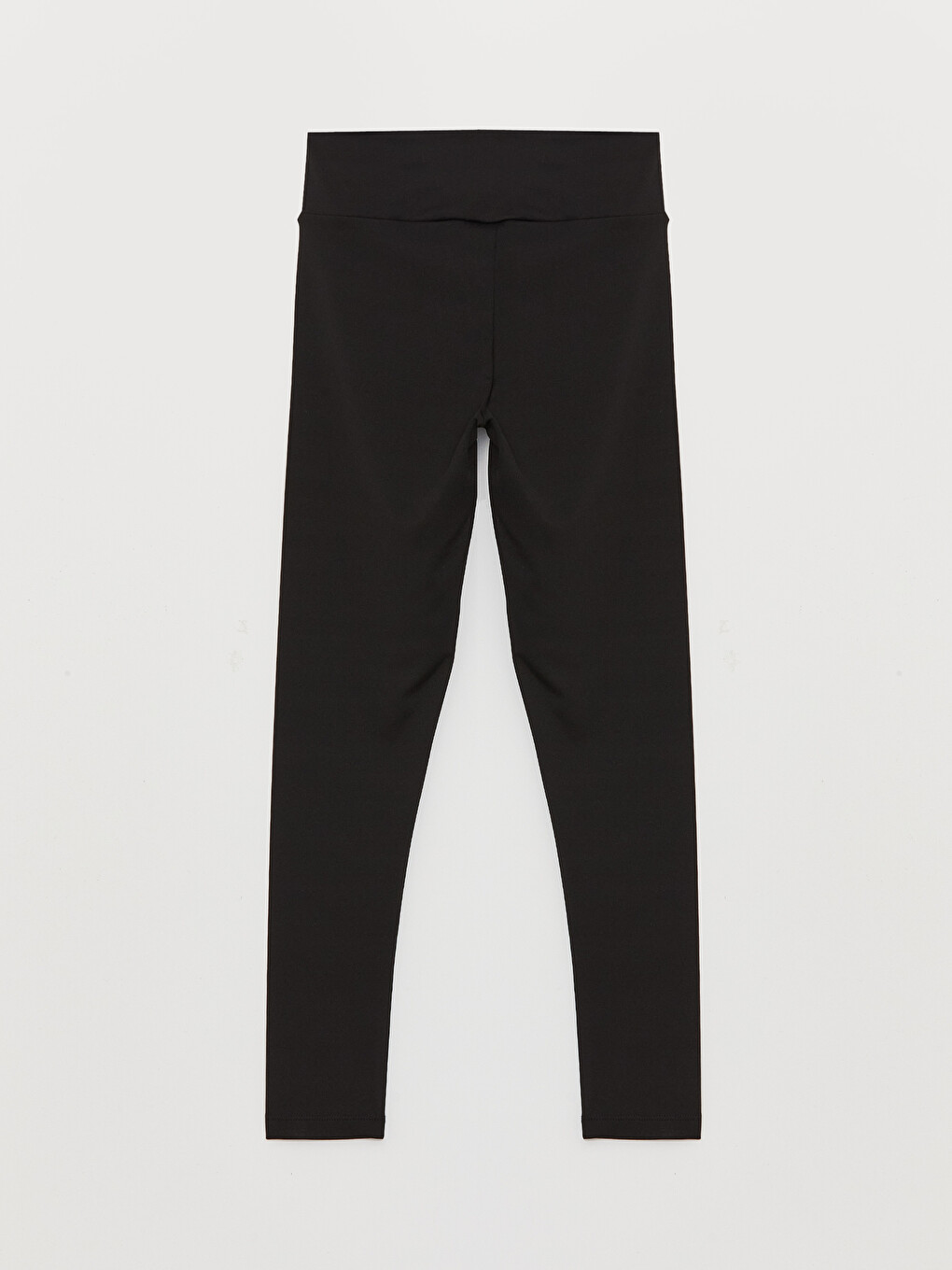 Elasticated Waist Plain Interlock Women's Leggings-6