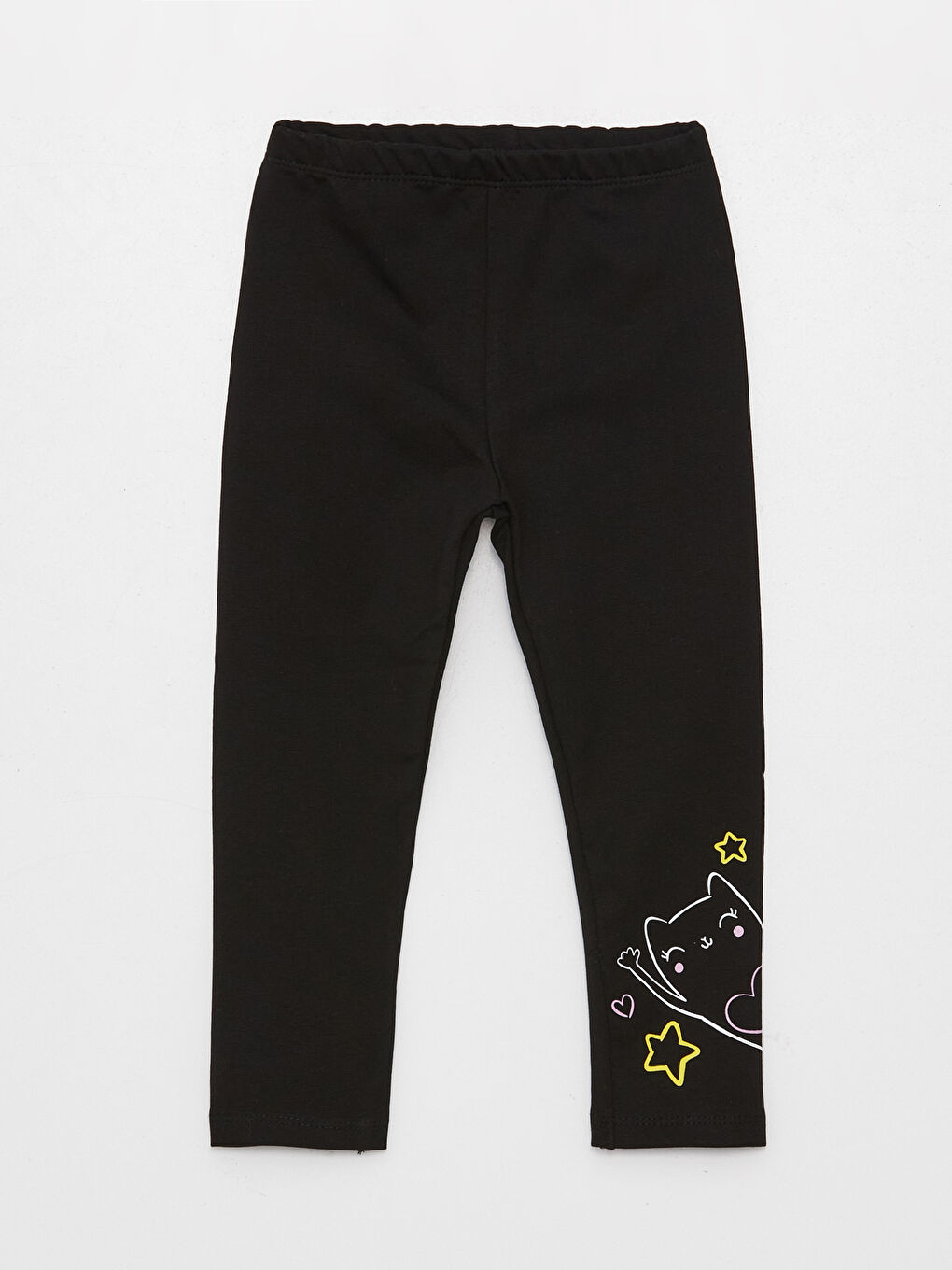 Elasticated Waist Printed Baby Girls' Leggings