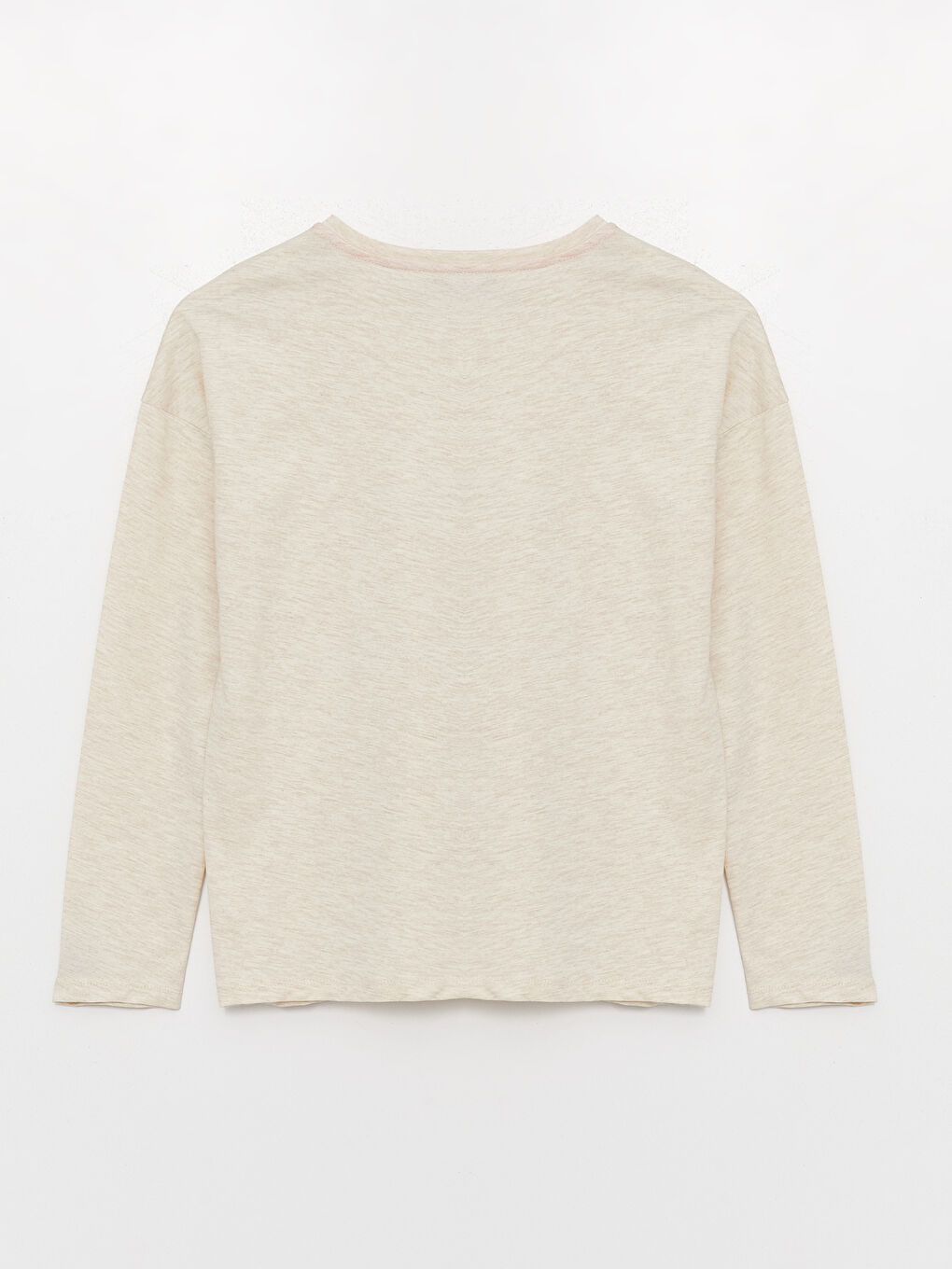 Rundhalsausschnitt Bedruckt Langarm Pyjama-Set für Damen-6