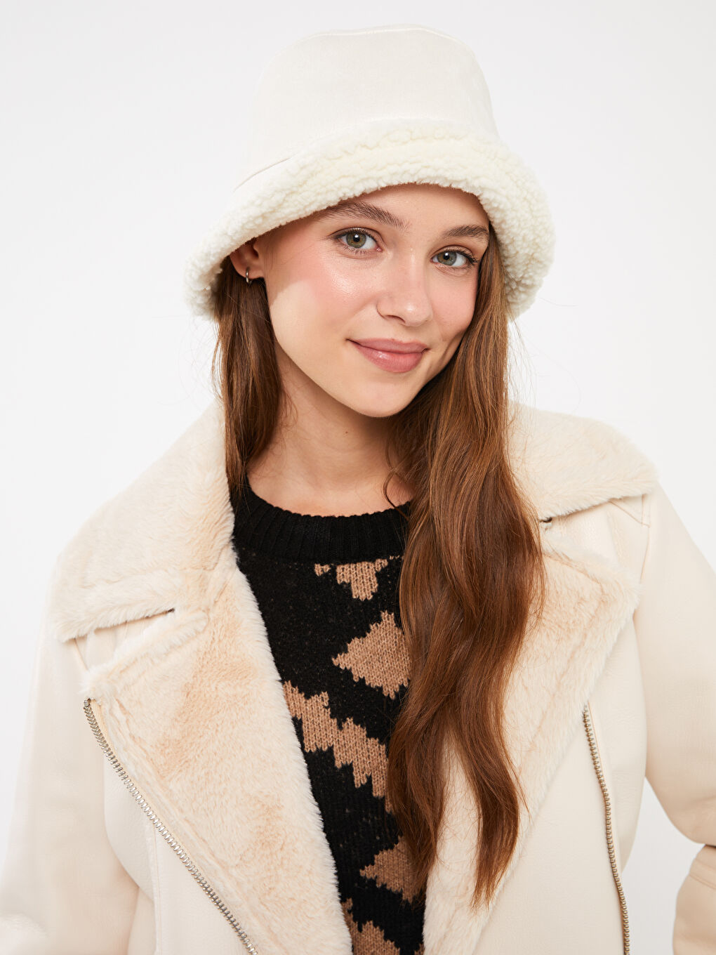 LCW ACCESSORIES Bucket-Hat für Damen im Lederlook -W3BV75Z8-RUR