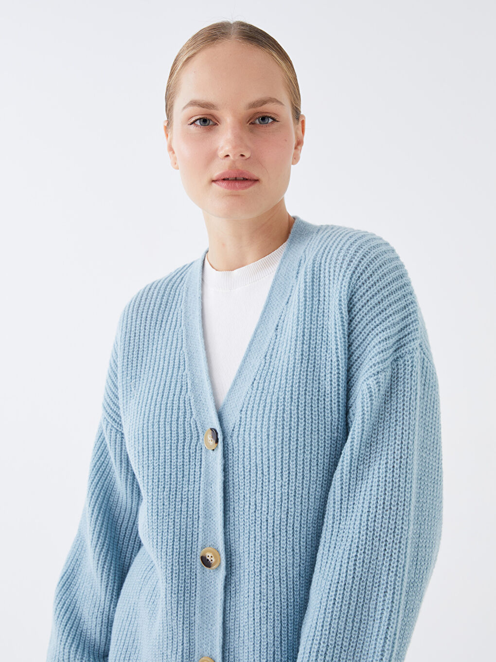 V Neck Women's Knitwear Cardigan