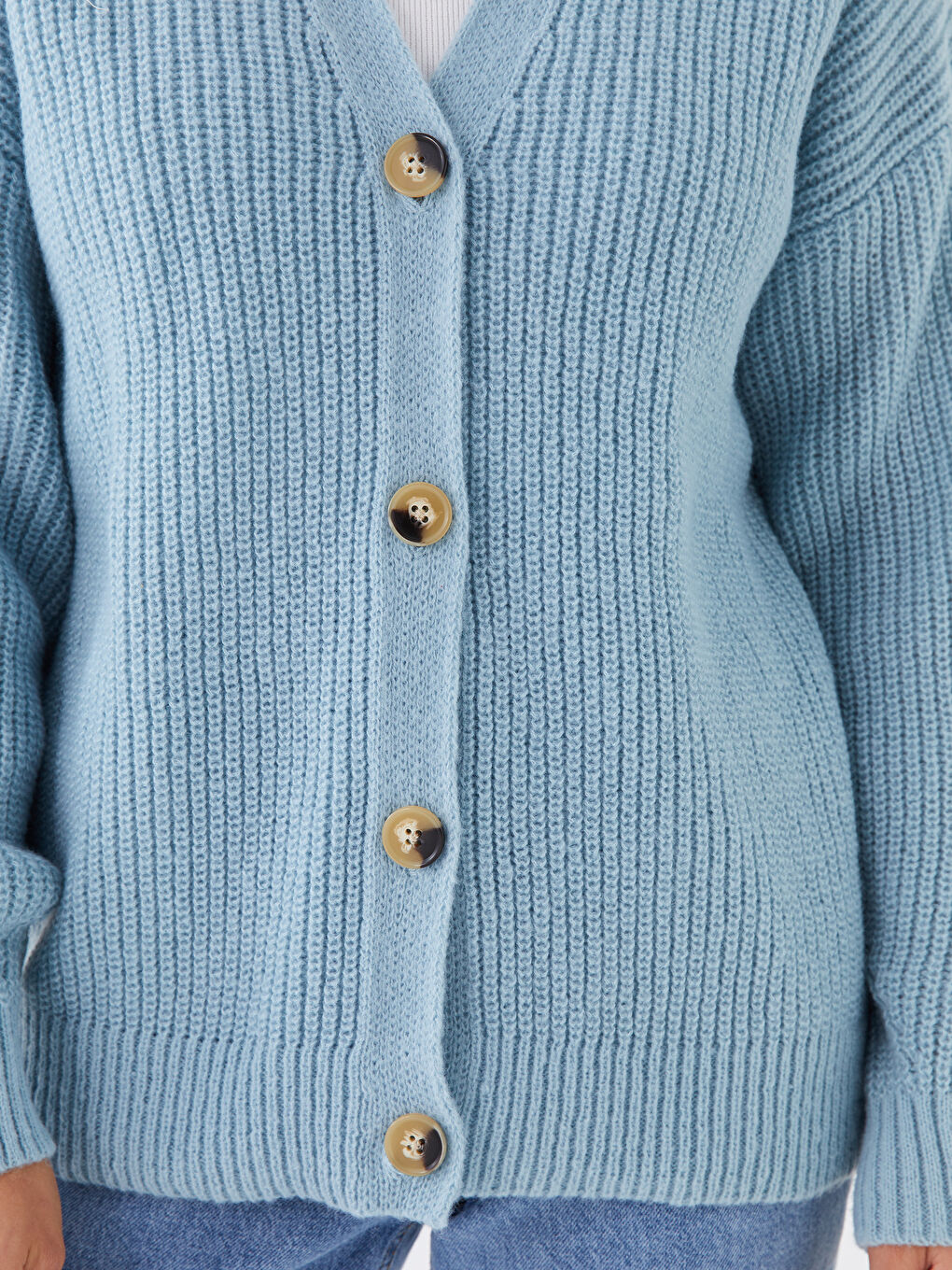 V Neck Women's Knitwear Cardigan-3