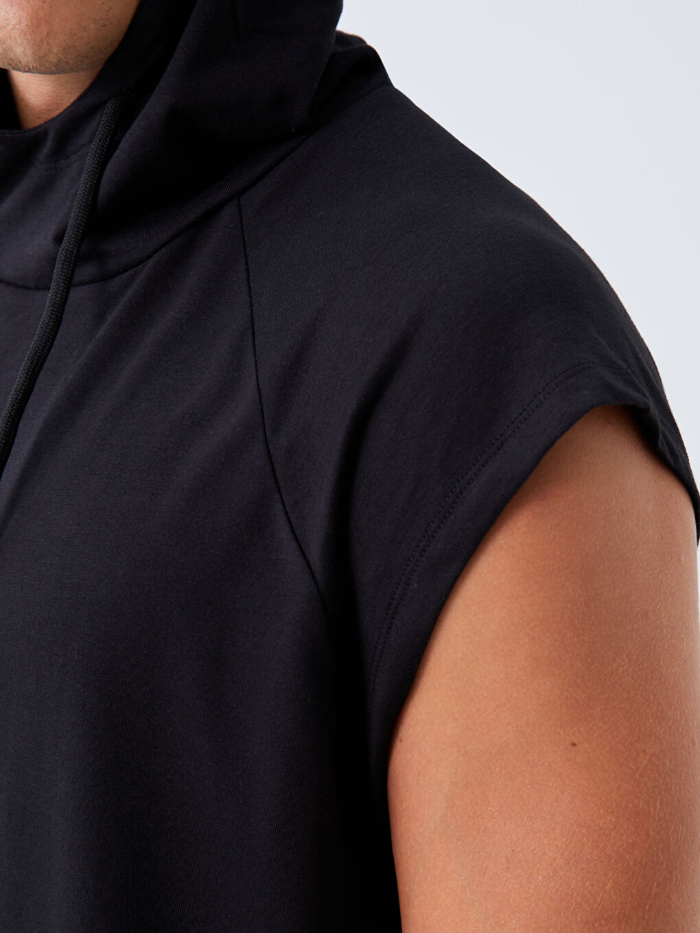 T-shirt de sport sans manches à capuche pour Hommes-3