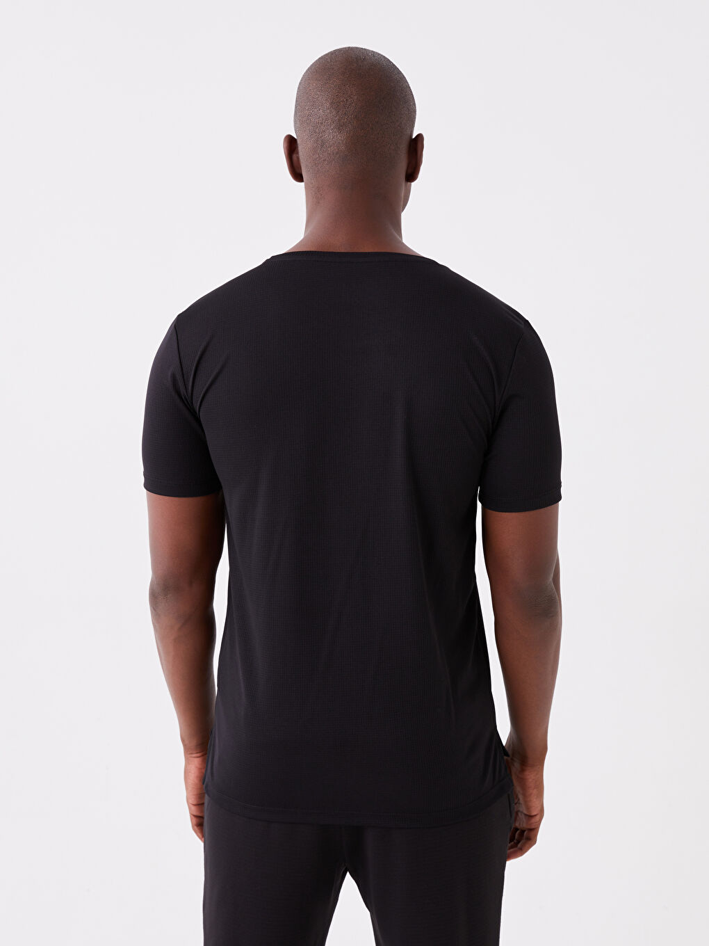 T-shirt de Sport à Manches Courtes pour Hommes avec Col Rond-4
