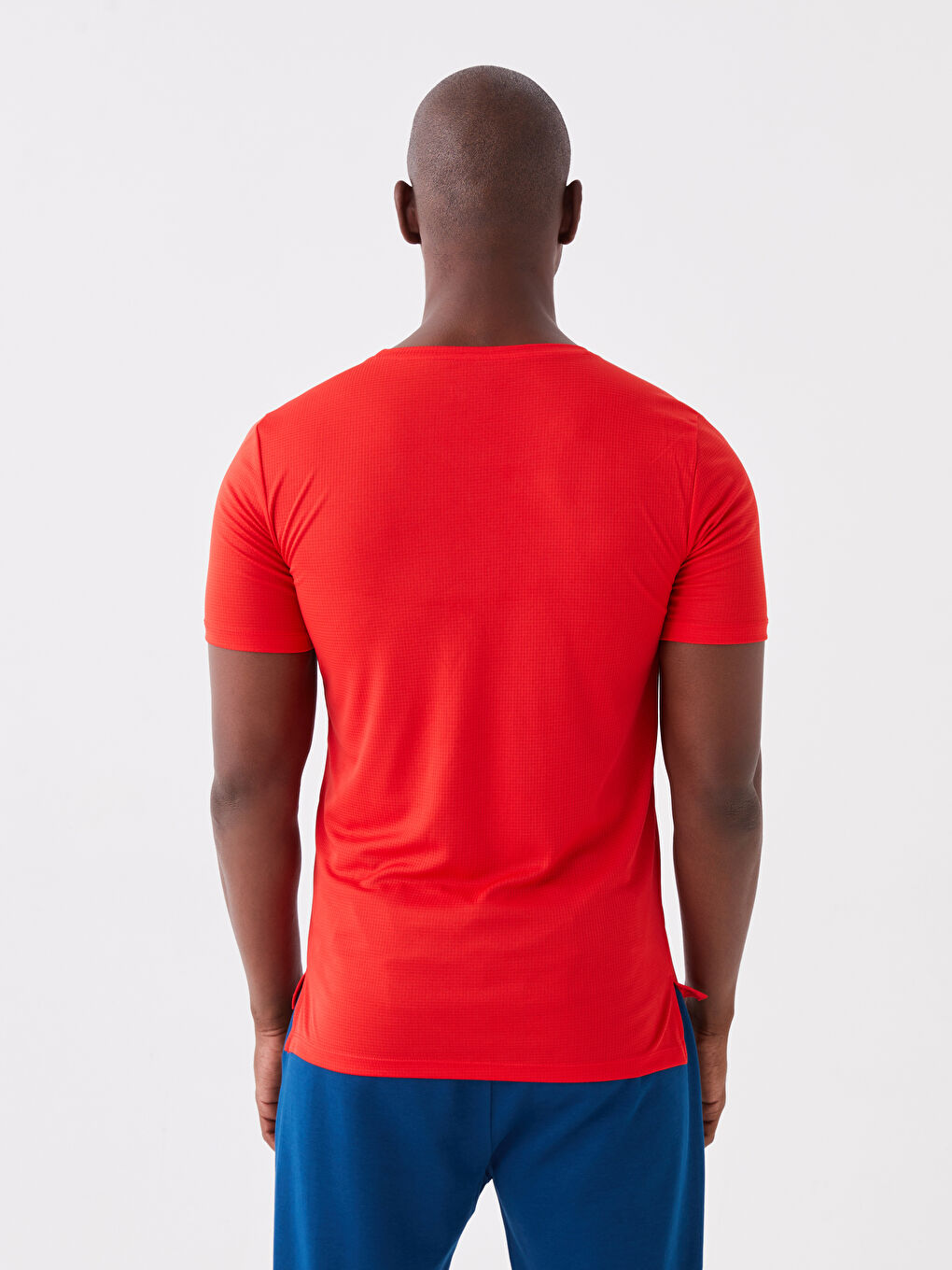 T-shirt de Sport à Manches Courtes pour Hommes avec Col Rond-2