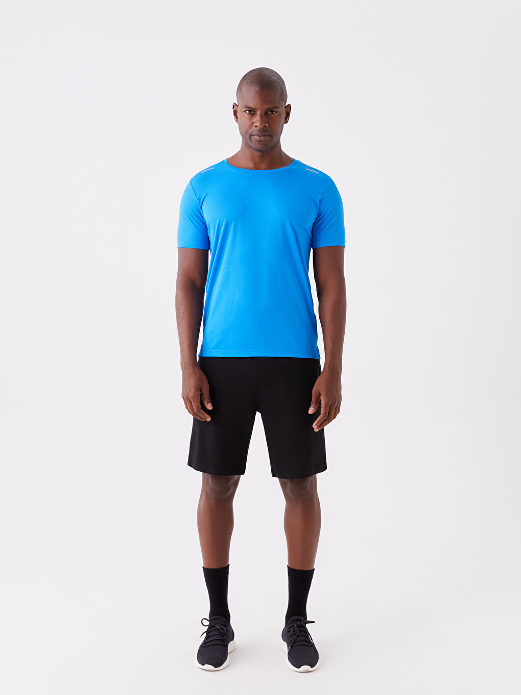 T-shirt de Sport à Manches Courtes pour Hommes avec Col Rond-2