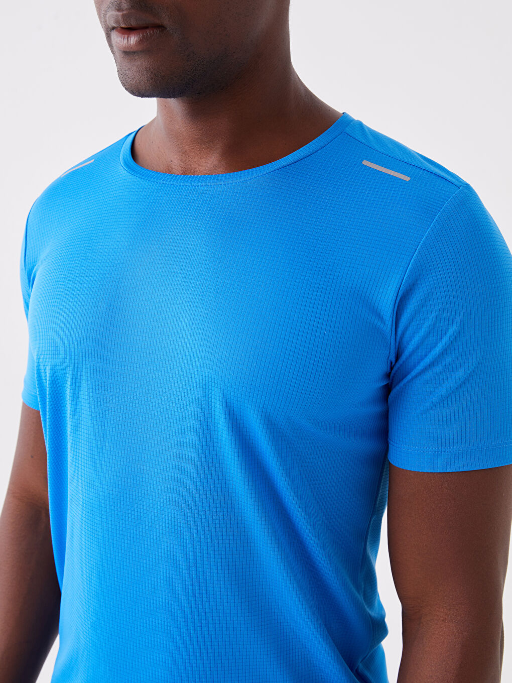 T-shirt de Sport à Manches Courtes pour Hommes avec Col Rond-3