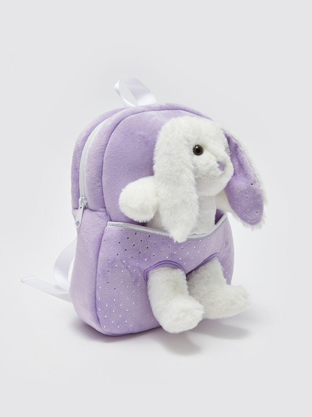 Rucsac pentru Fete cu Figură de Iepure din Pluș-1