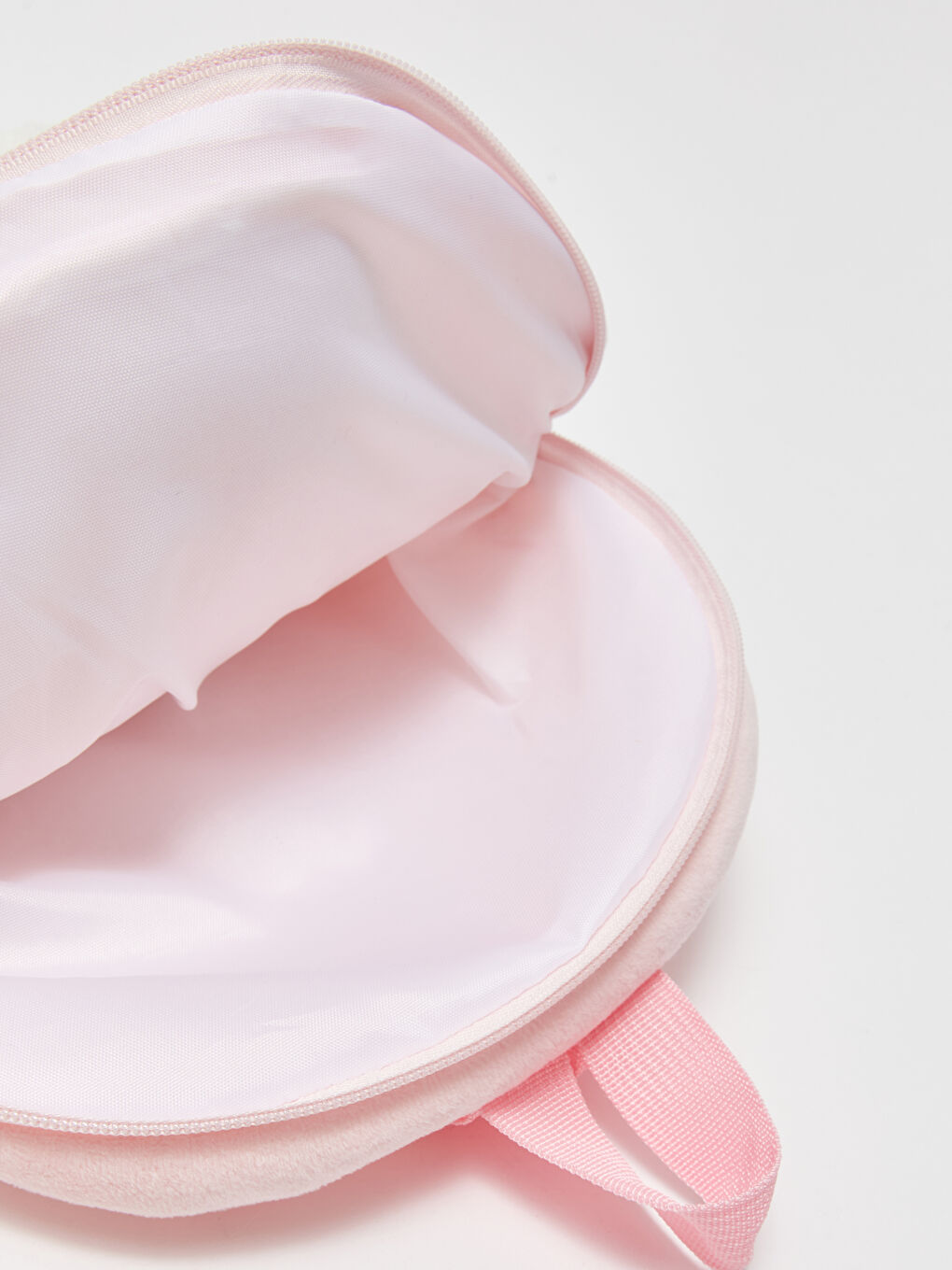 Pembe Pelüş Tavşan Figürlü Kız Çocuk Sırt Çantası-3