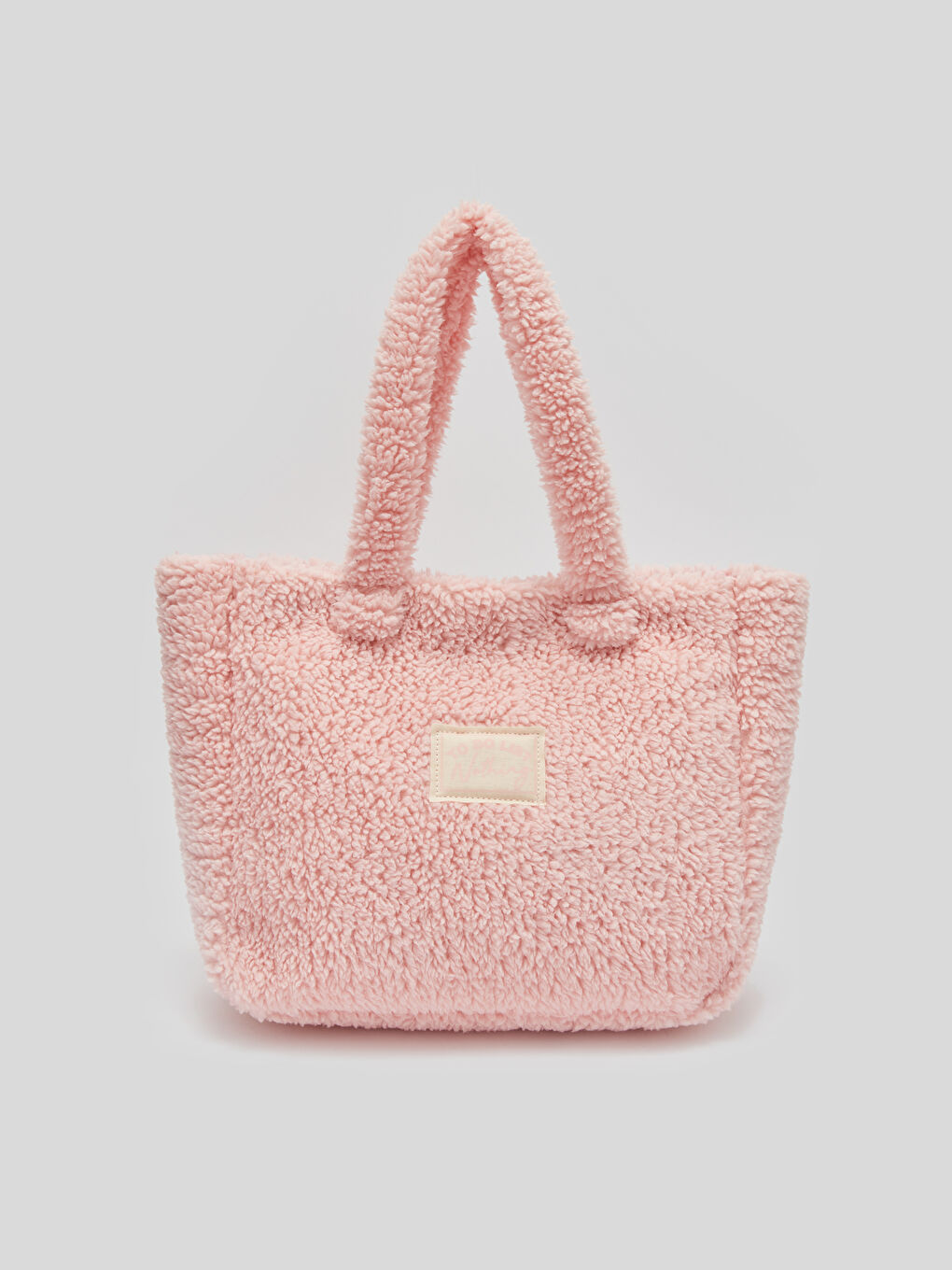 LCW ACCESSORIES Pembe Kürklü Kız Çocuk Tote Çanta