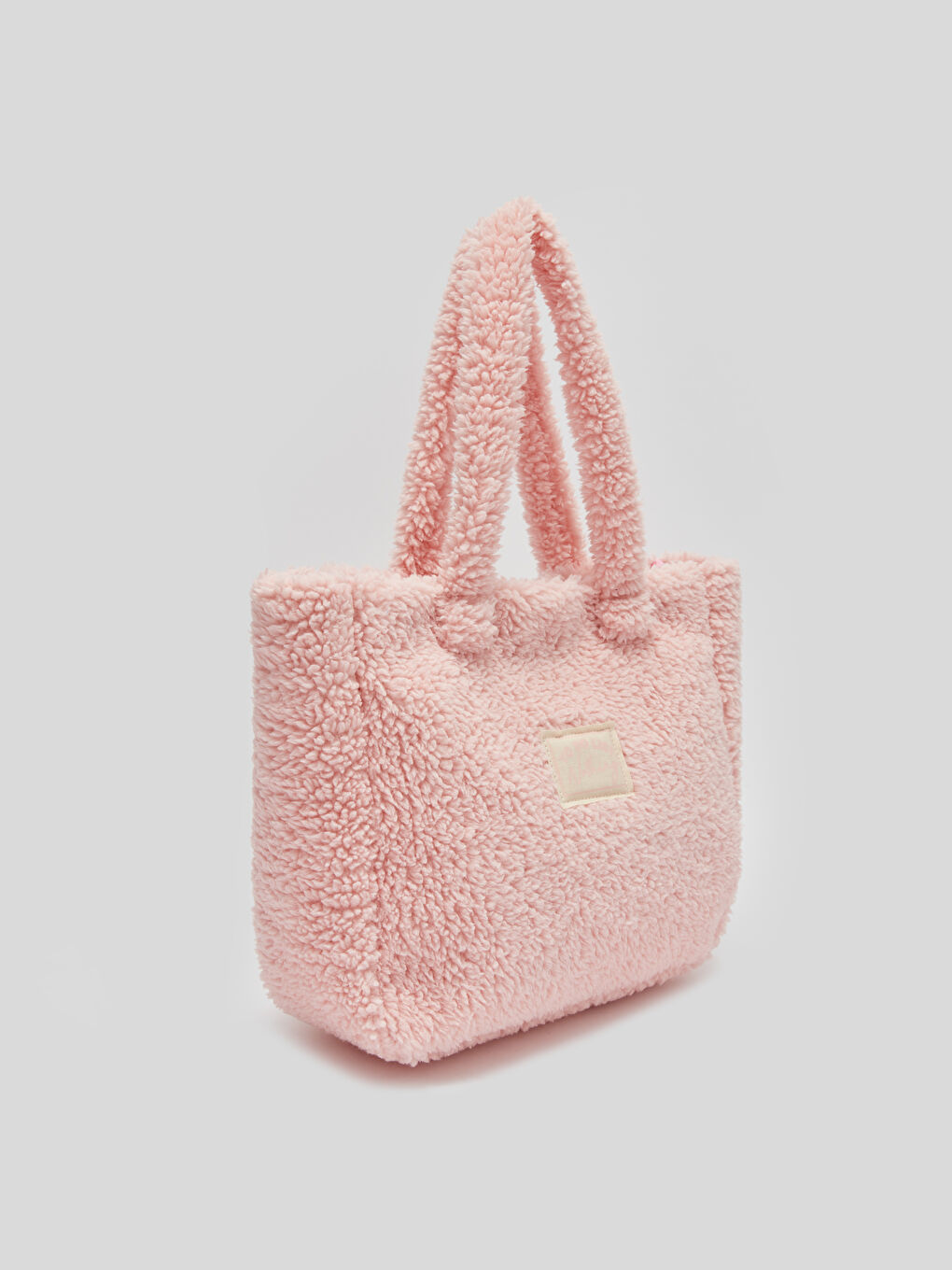 LCW ACCESSORIES Pembe Kürklü Kız Çocuk Tote Çanta - 1