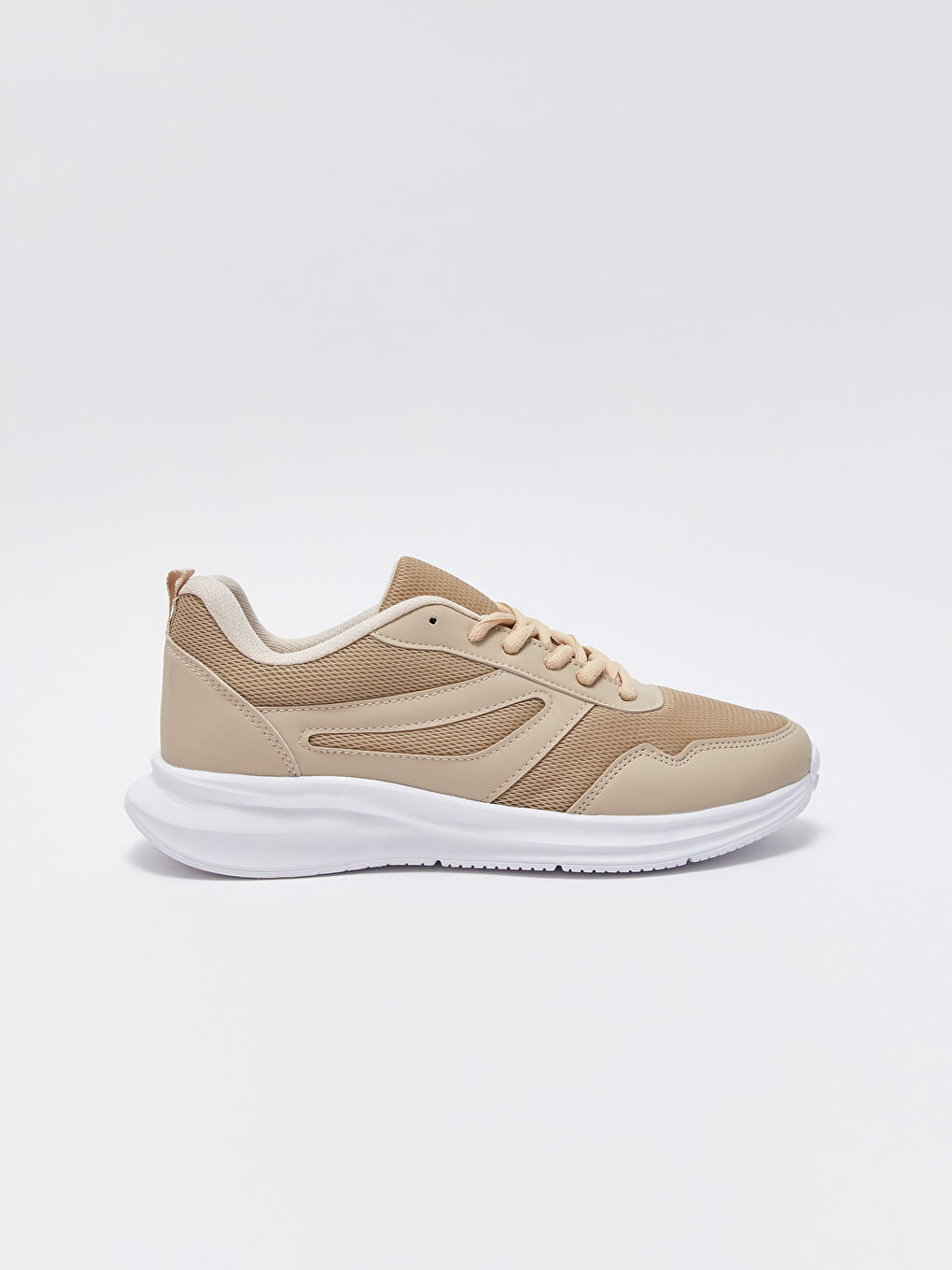 Bej Bağcıklı Erkek Spor Ayakkabı-1