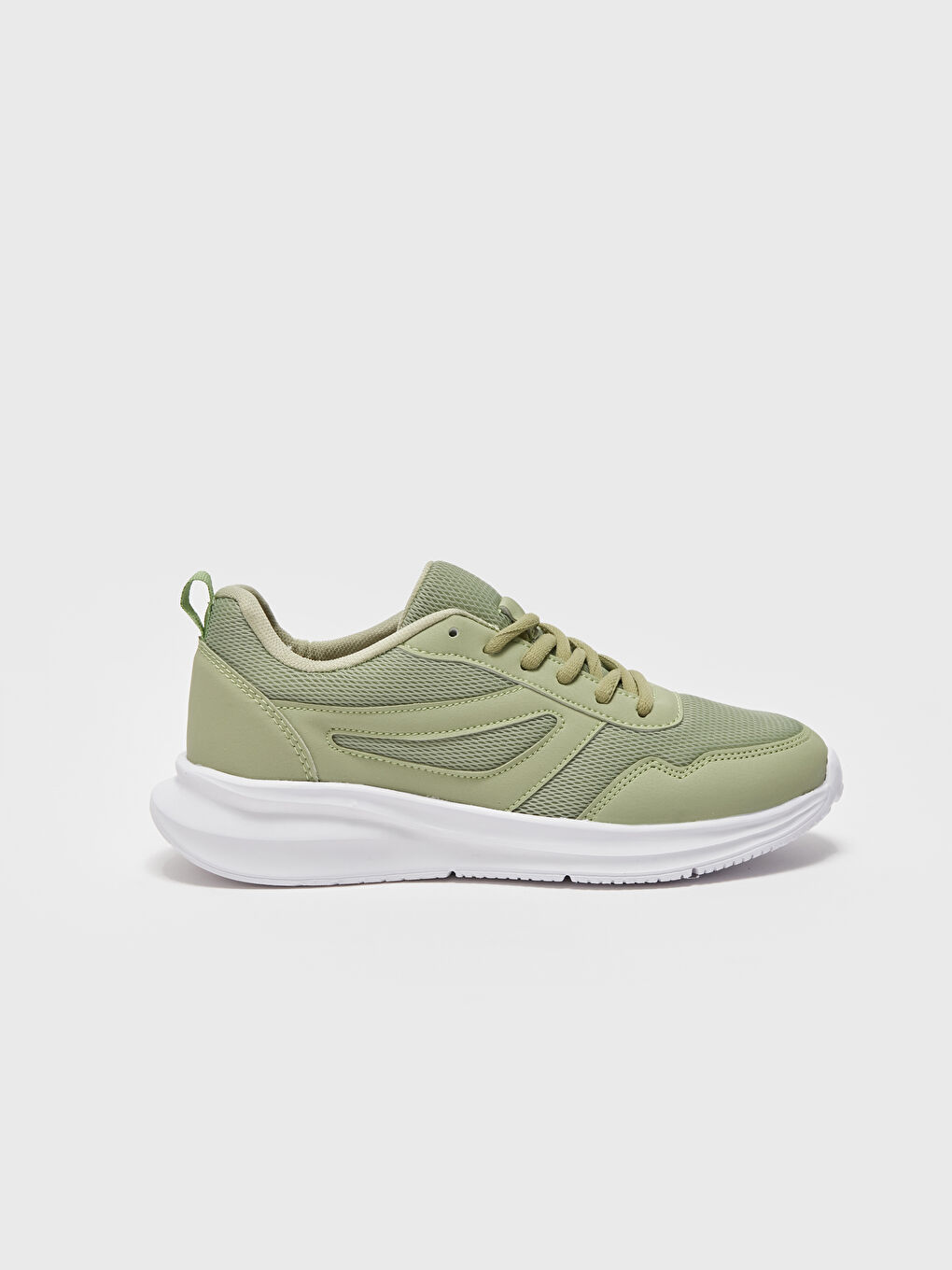 Yeşil Bağcıklı Kadın Spor Ayakkabı-1