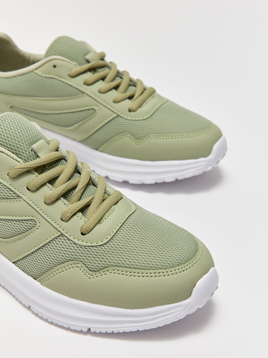 Yeşil Bağcıklı Kadın Spor Ayakkabı-2