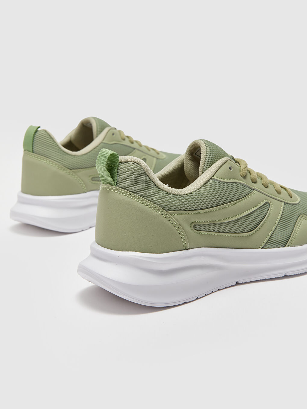 Yeşil Bağcıklı Kadın Spor Ayakkabı-4