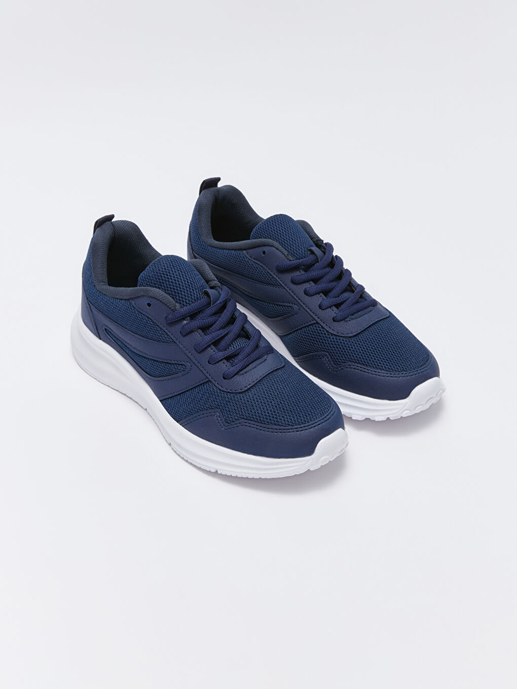 Lacivert Bağcıklı Kadın Spor Ayakkabı