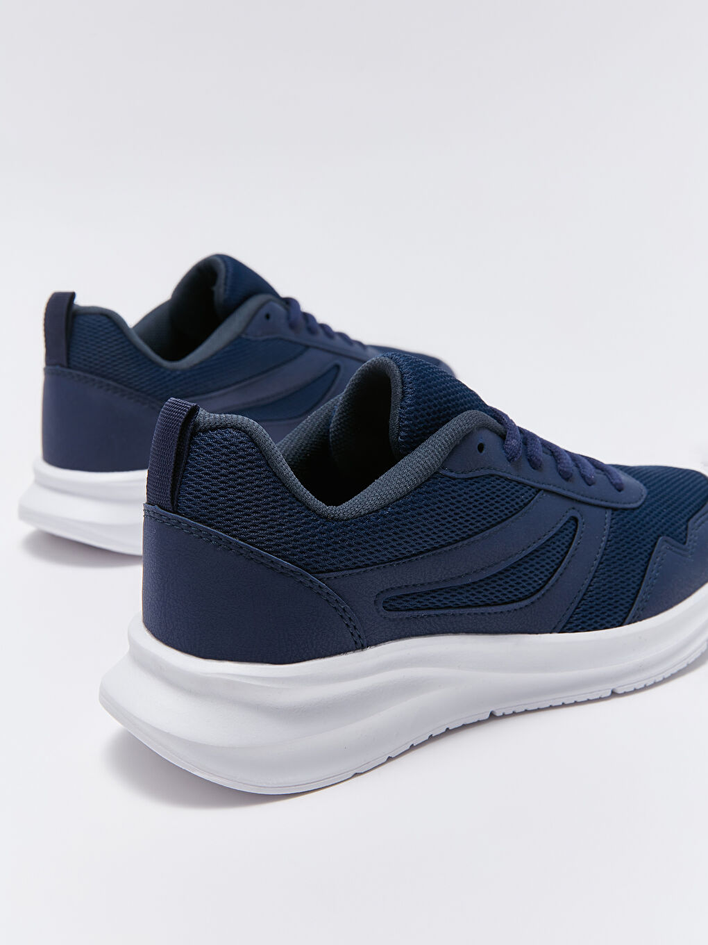 Lacivert Bağcıklı Kadın Spor Ayakkabı-3