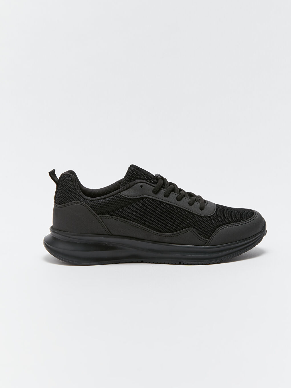 Siyah Bağcıklı Erkek Spor Ayakkabı-1