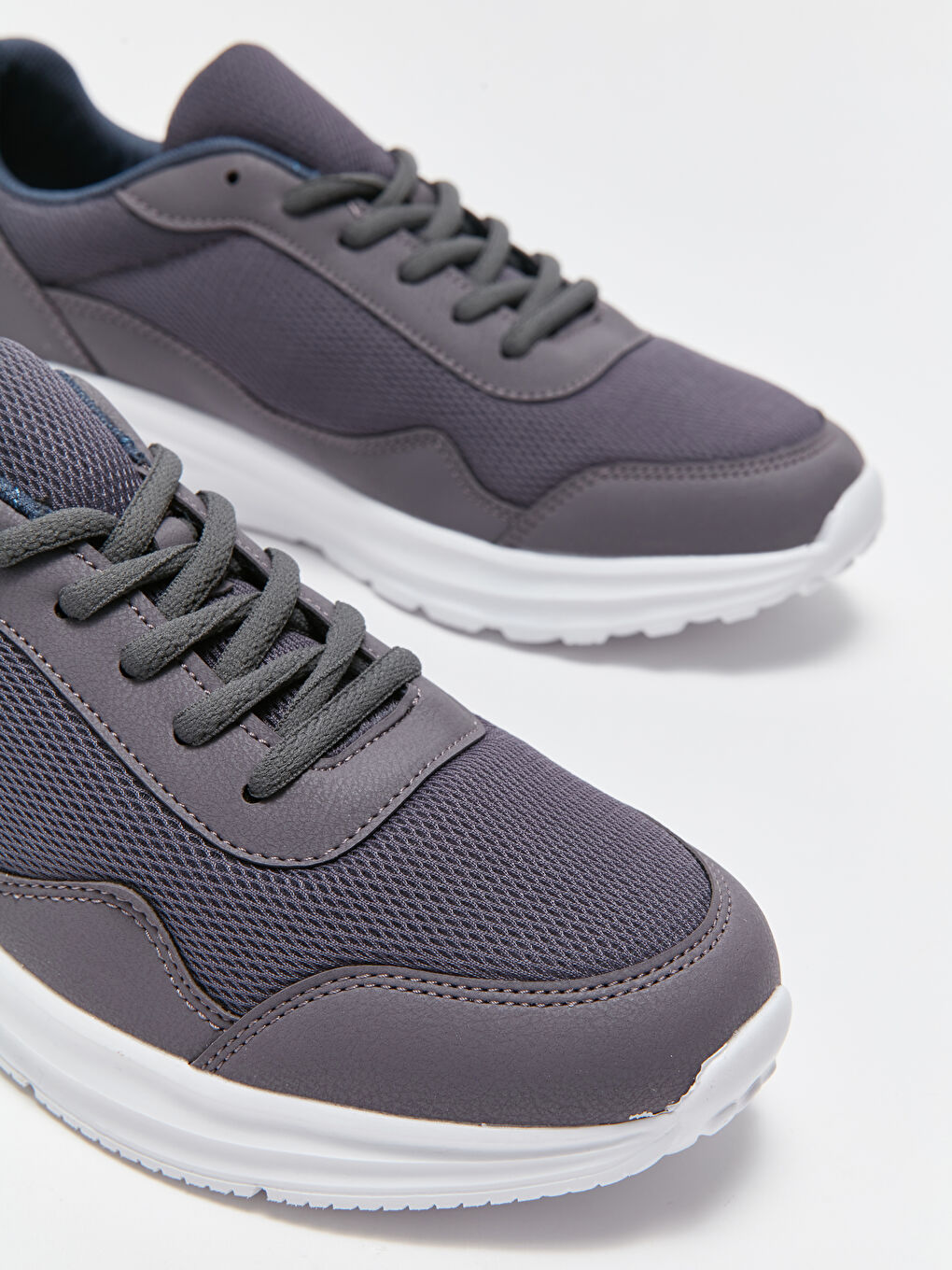 Gri Bağcıklı Erkek Spor Ayakkabı-2