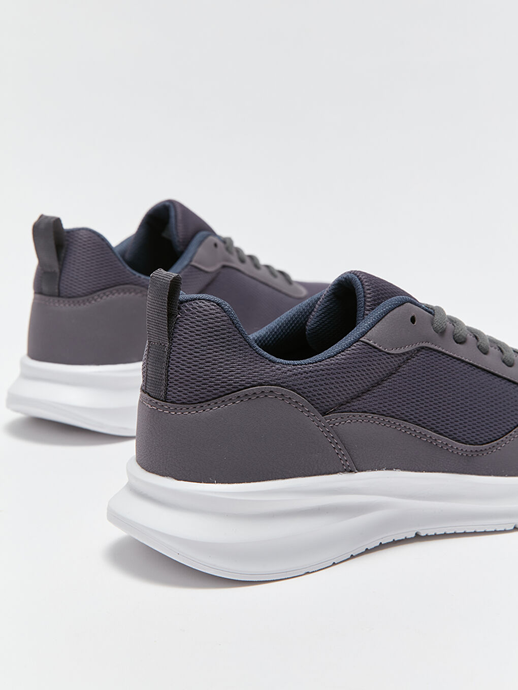 Gri Bağcıklı Erkek Spor Ayakkabı-4
