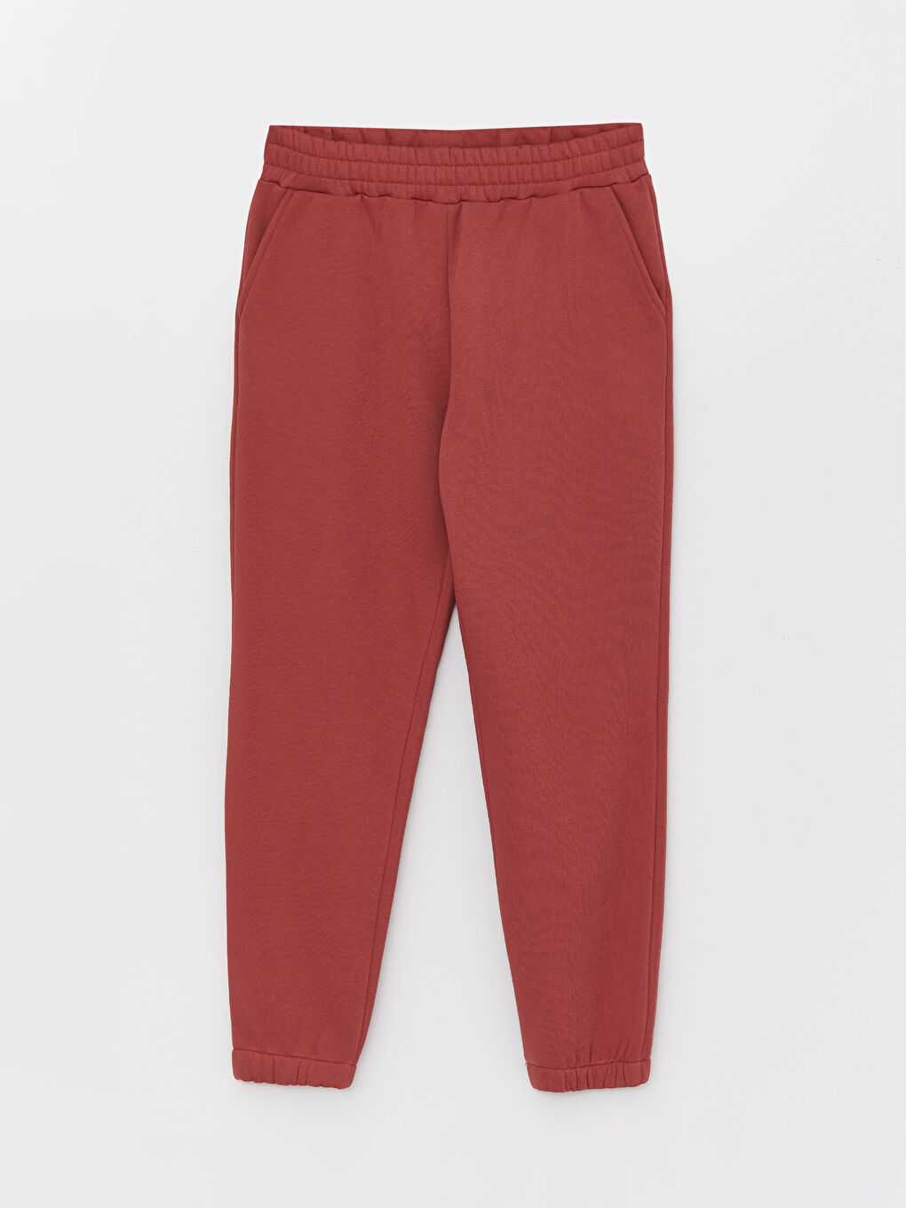 Kahverengi Kadın Beli Lastikli Düz Jogger Eşofman Altı-5