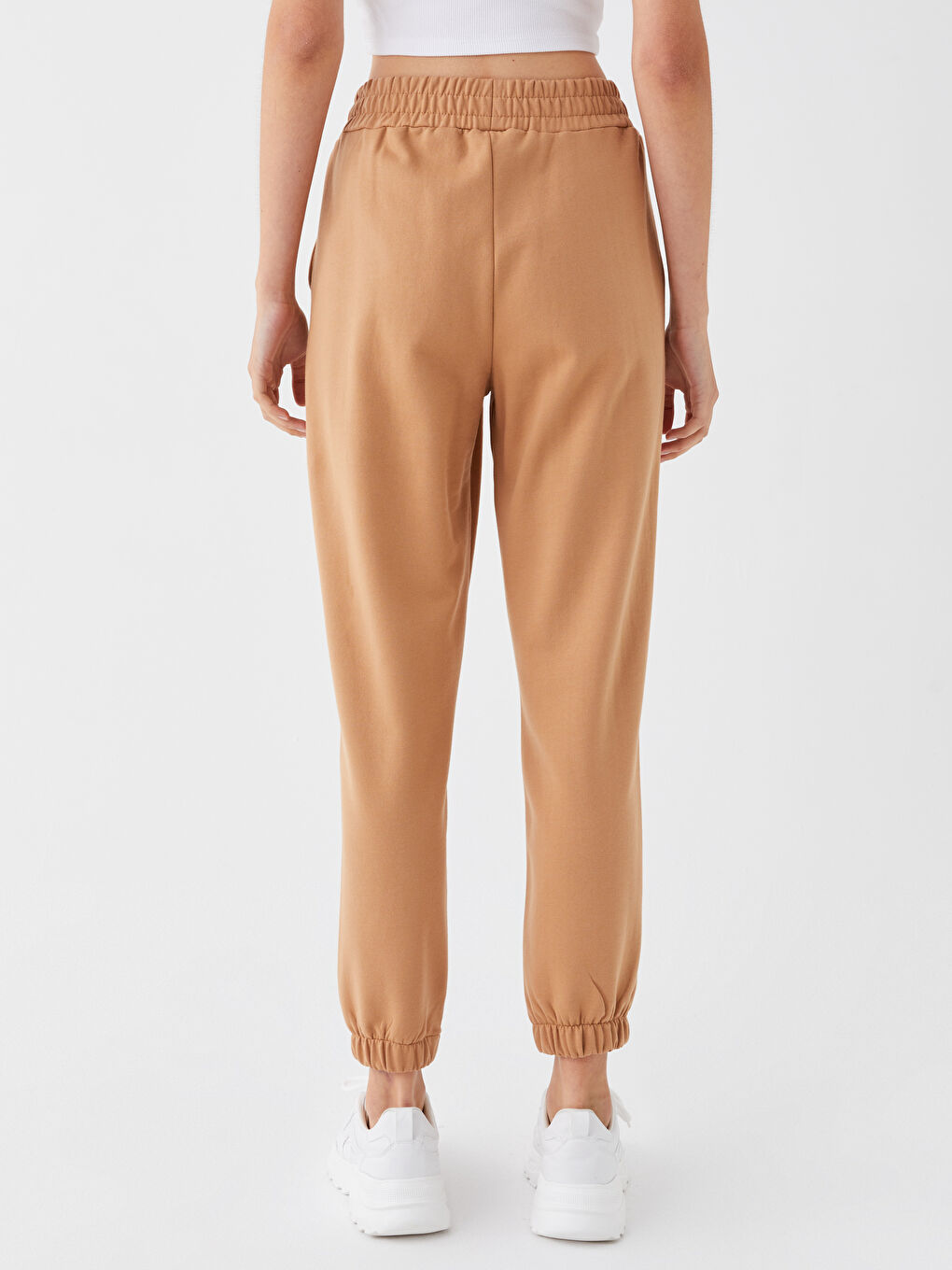 LCW ECO Women's Elasticated Waist Plain Jogger Sweatpants -W3CA93Z8-V7N
