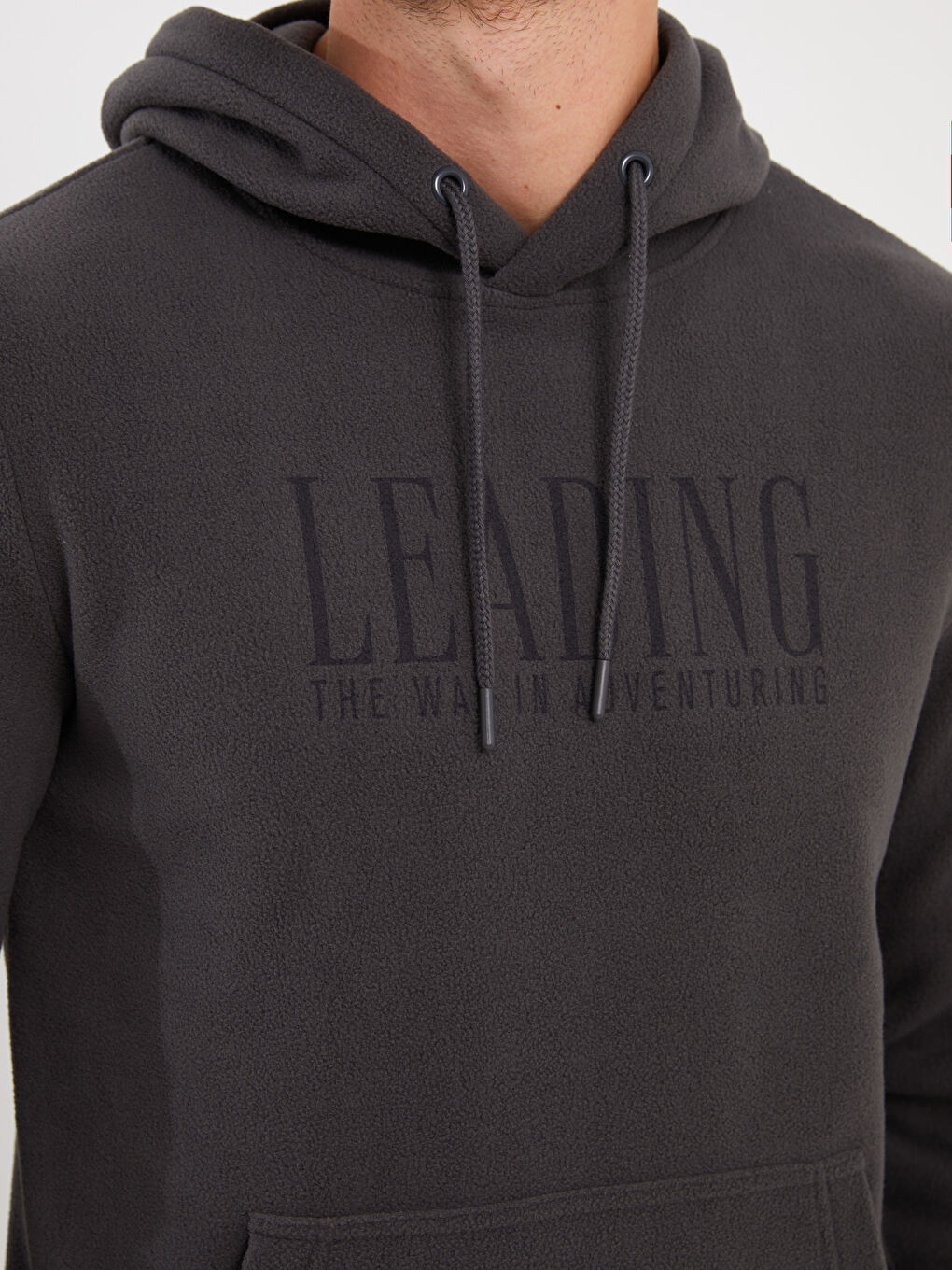 LCWAIKIKI Classic Long Sleeve Printed Polar Men's Hoodie -W3CB36Z8-JPT