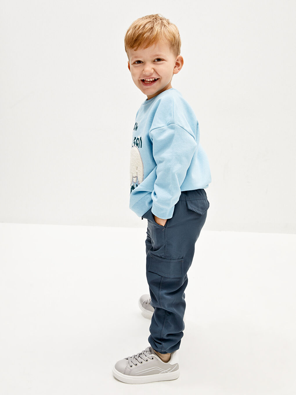 Elasticated Waist Baby Boys' Jogger Trousers