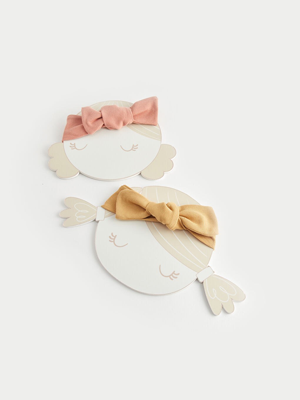 Bow Detailed Velvet Baby Girl Hair Band 2 Pack