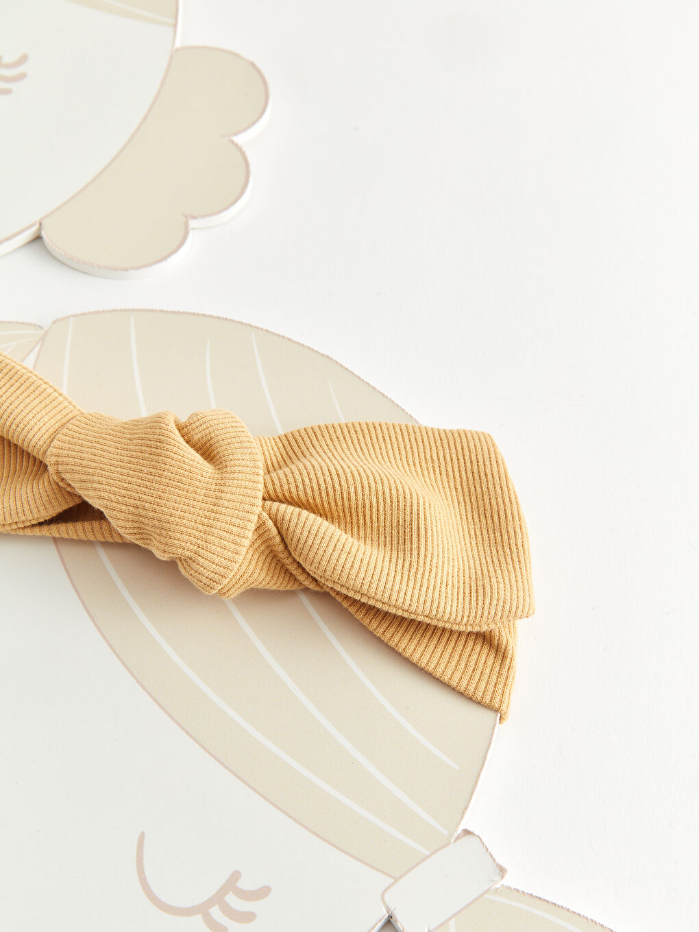 Bow Detailed Velvet Baby Girl Hair Band 2 Pack-1