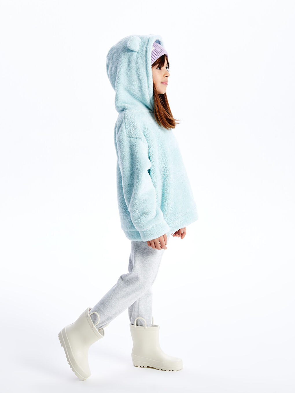 LCW Kids كنزة رياضية أزرق فتاة -W3CB89Z4-FSL