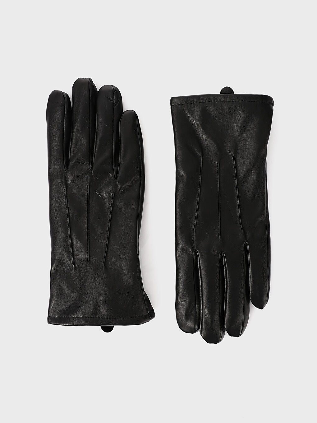 Faux Leather Men's Gloves