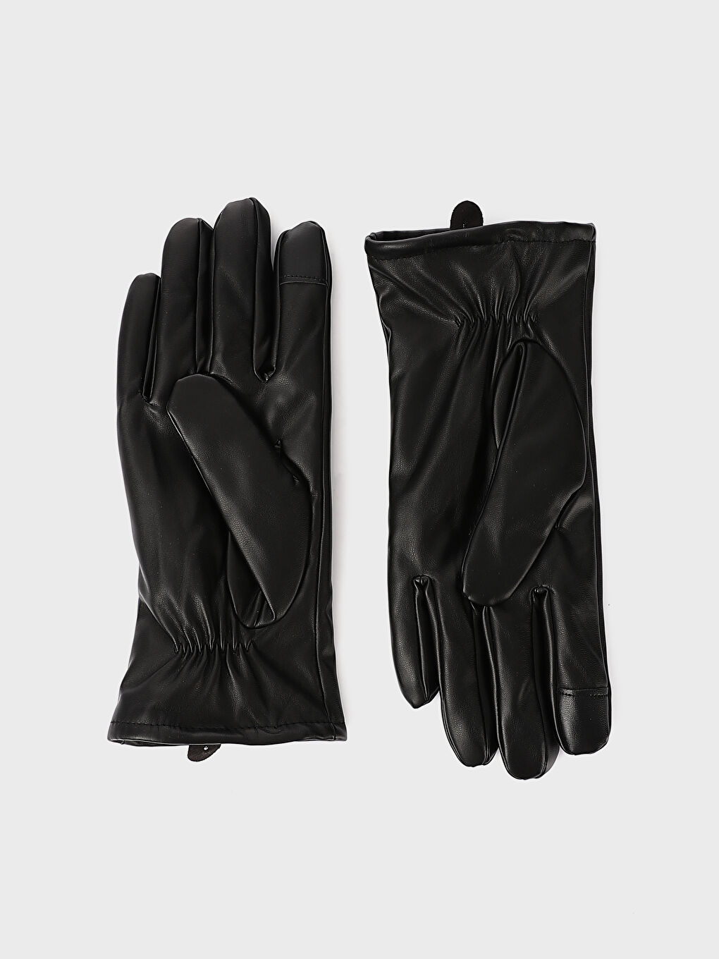 Faux Leather Men's Gloves-1