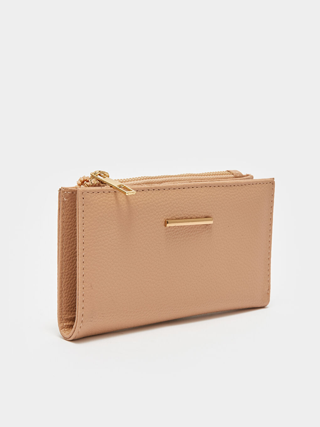 Kahverengi Deri Görünümlü Kadın Cüzdan-1