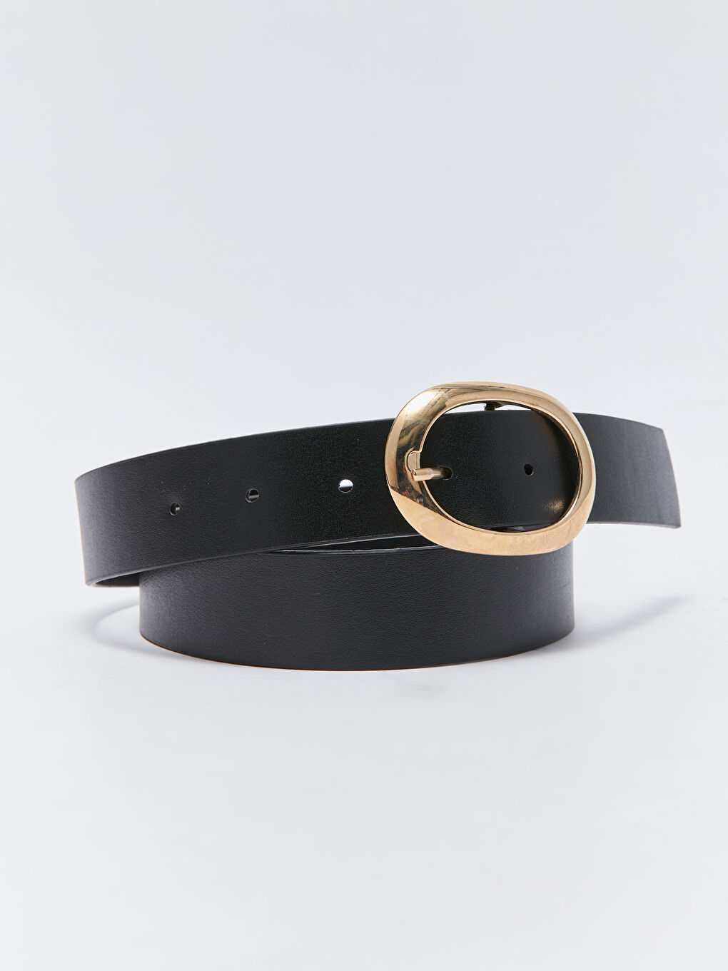 Kahverengi Deri Görünümlü Kadın Kemer 2'li-4