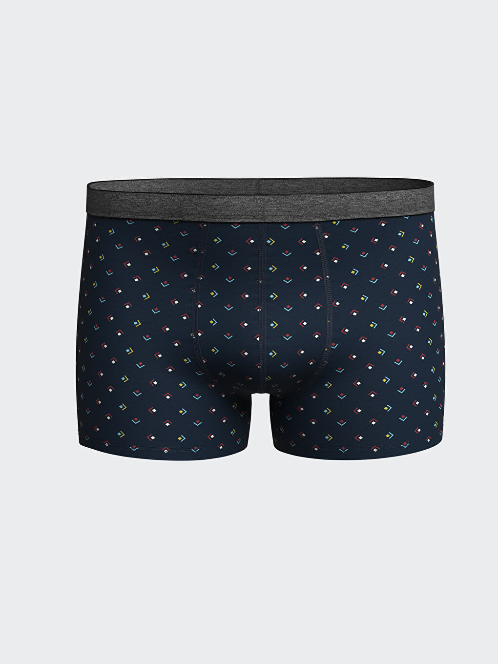 Karışık Standart Kalıp Pamuklu Esnek Erkek Boxer 3'lü-1