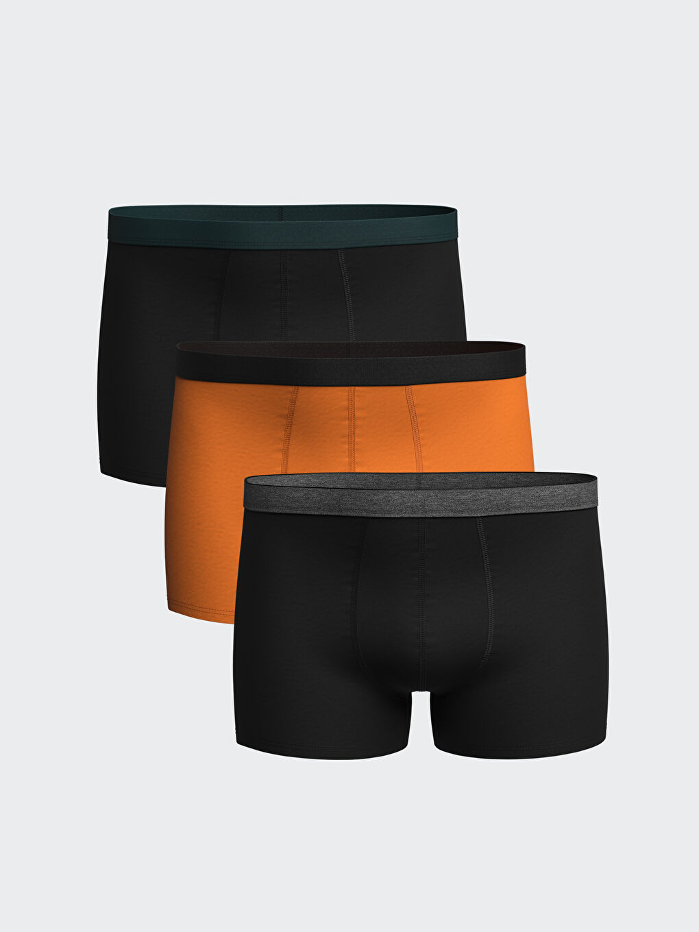 Karışık Standart Kalıp Pamuklu Esnek Erkek Boxer 3'lü