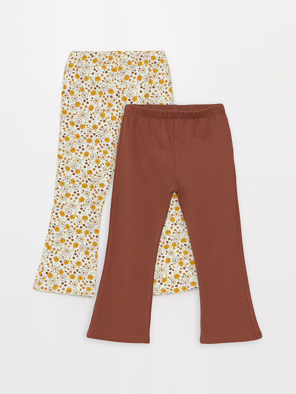 Серпімді белдік сәби қыздарға арналған леггинстер 2 данадан тұратын