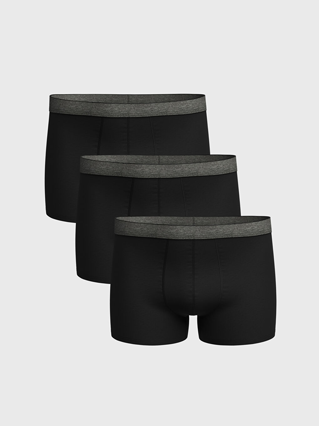 Karışık Standart Kalıp Pamuklu Esnek Erkek Boxer 3'lü