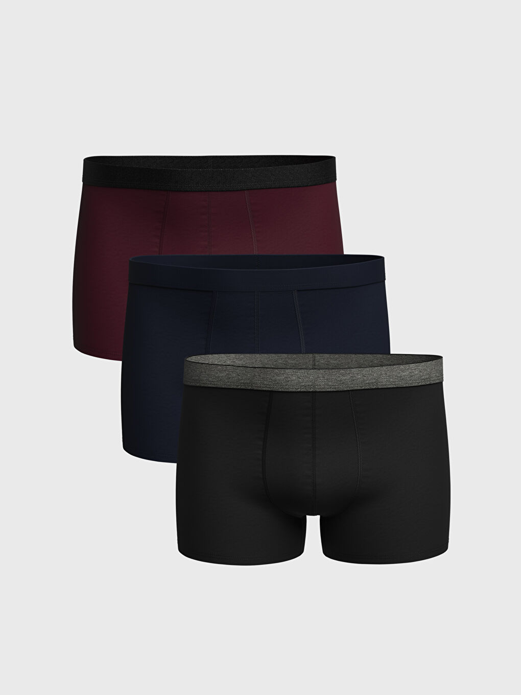 Karışık Standart Kalıp Pamuklu Esnek Erkek Boxer 3'lü