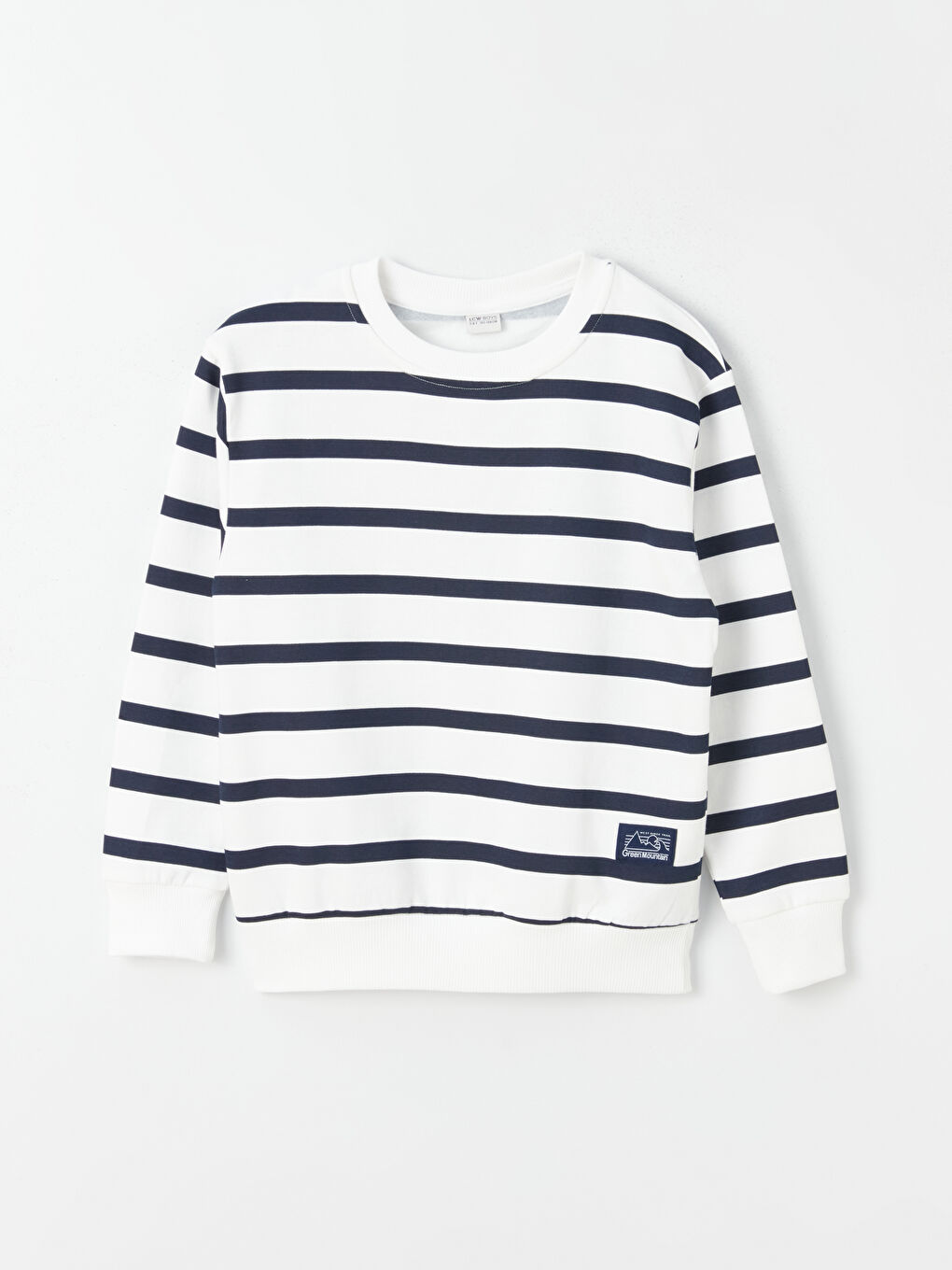 LCW Kids سویتشێرت قۆڵ درێژ خەتخەت یه‌خه‌ خڕ کوڕان -W3CD38Z4-LSJ