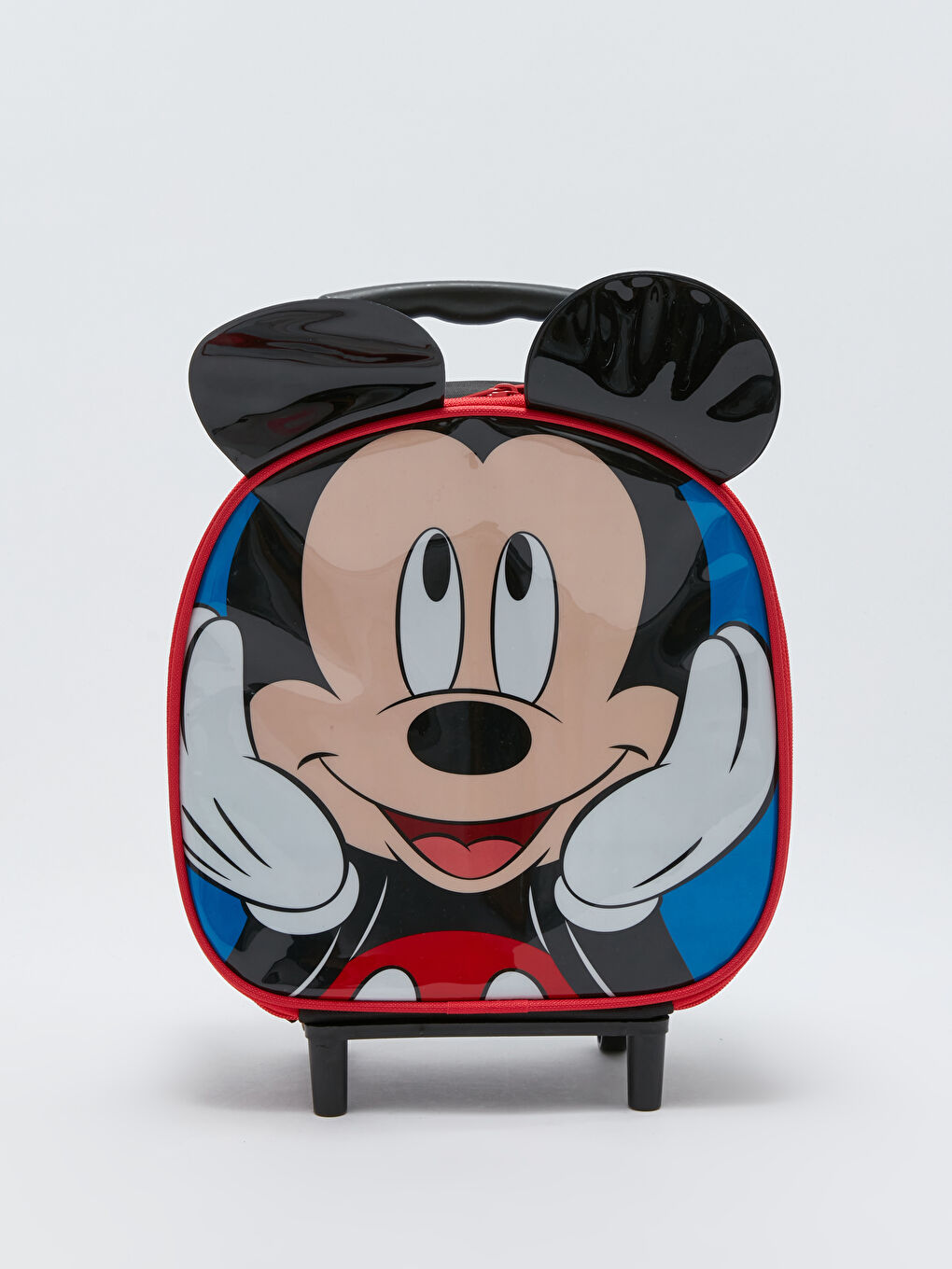 Karışık Mickey Mouse Baskılı Erkek Çocuk Çekçekli Okul Çantası