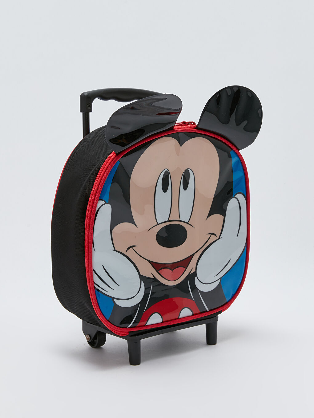 Karışık Mickey Mouse Baskılı Erkek Çocuk Çekçekli Okul Çantası-1