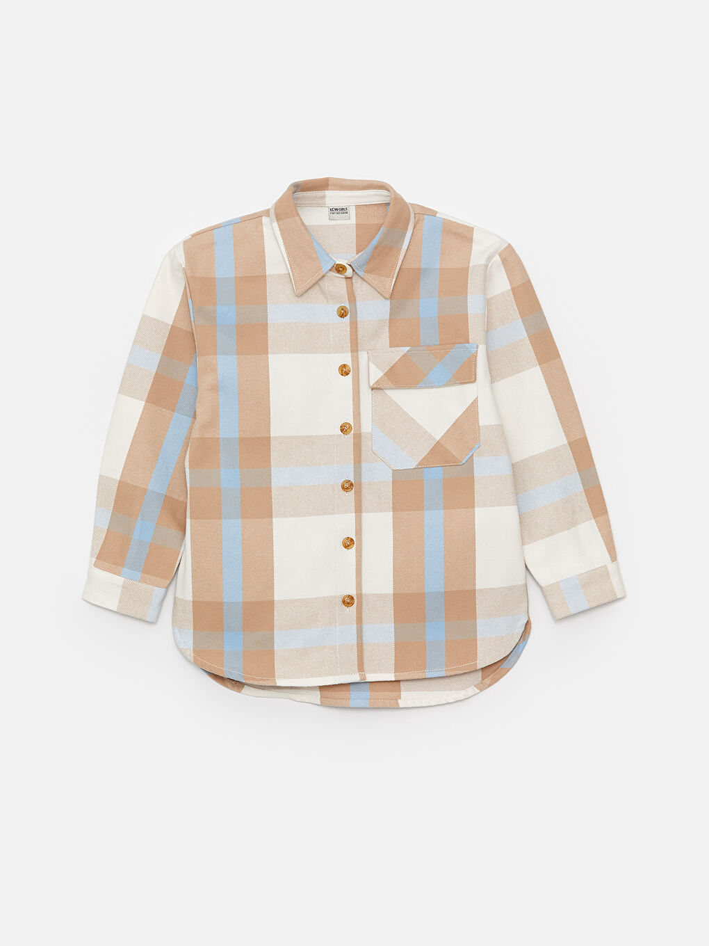 LCW Kids Karo Langarm Mädchen Hemdjacke -W3CD75Z4-LLX